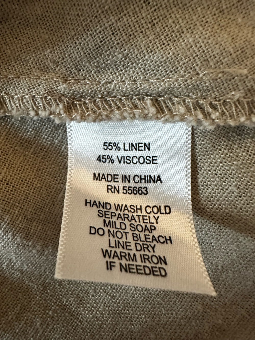 For Cynthia Linen Blend Dress with Exaggerated/Oversized Pockets - Picture 8 of 8
